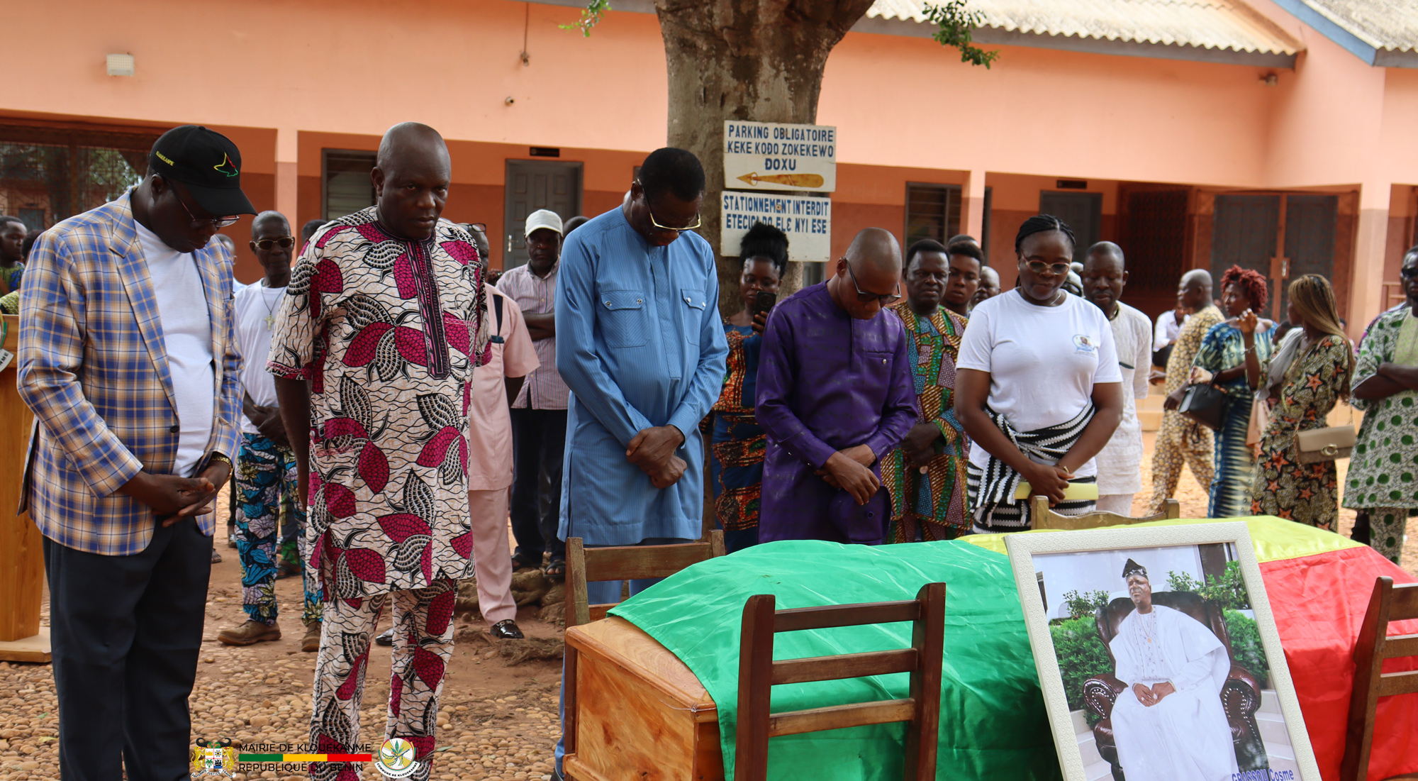 Hommages de l’administration communale de Klouékanmè à feu Cosme GBASSOU